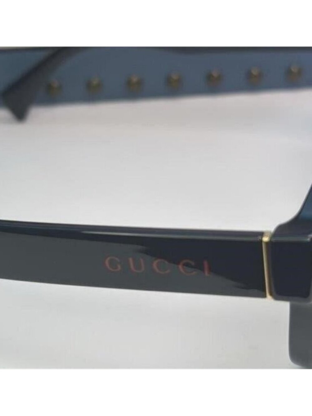 GUCCI GG1140SK-003 Unisex Classic Designer Sunglasses in Black & Gold/Brown 54mm - Picture 9 of 12